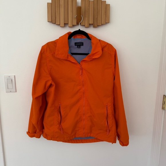 Lands' End Jackets & Blazers - Women’s Lands’ End Orange Windbreaker Jacket, Size M
